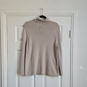 Chico's Soft Beige Turtleneck Sweater